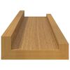 vidaXL Vegghylle med hylle 4 pcs Beige 40 x 9 x 3 cm Konstruert tre