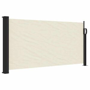 vidaXL Uttrekkbar sidemarkise kremhvit 100x300 cm