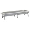 vidaXL Grillbrett s&oslash;lv 158x42x31 cm rustfritt st&aring;l