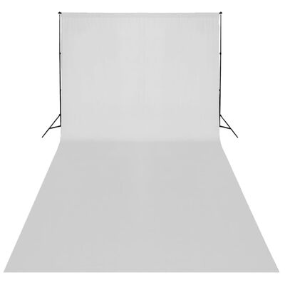 vidaXL Studiosett hvitt bakteppe 600 x 300 cm og lys