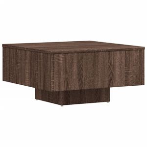 vidaXL Salongbord brun eik 60x60x31,5 cm konstruert tre