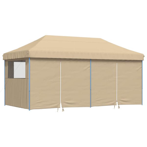 vidaXL Partytelt Beige 292 x 580 x 315 cm Oxford Stoff