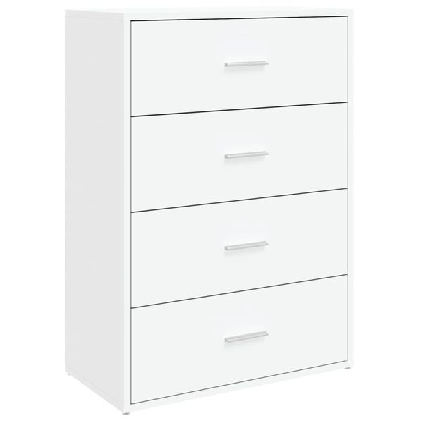 vidaXL Skjenker 2 stk hvit 60x31x84 cm konstruert tre