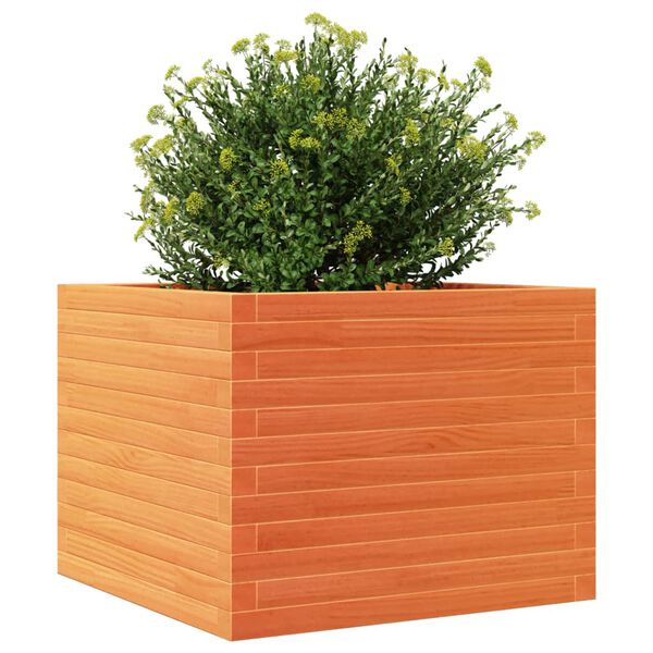 vidaXL Plantekasse voksbrun 60x60x46 cm heltre furu