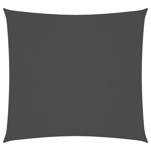 vidaXL Solseil oxfordstoff firkantet 3,6x3,6 m antrasitt