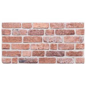 vidaXL 3D-veggpaneler 10 stk r&oslash;d 100x50 cm EPS