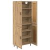 vidaXL H&oslash;yskap 2 pcs Artisan Eik 69,5 x 34 x 180 cm Konstruert tre