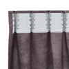 vidaXL Fl&oslash;yel Gardiner med gardiner 2 pcs Brun 140 x 140 cm Fl&oslash;yel