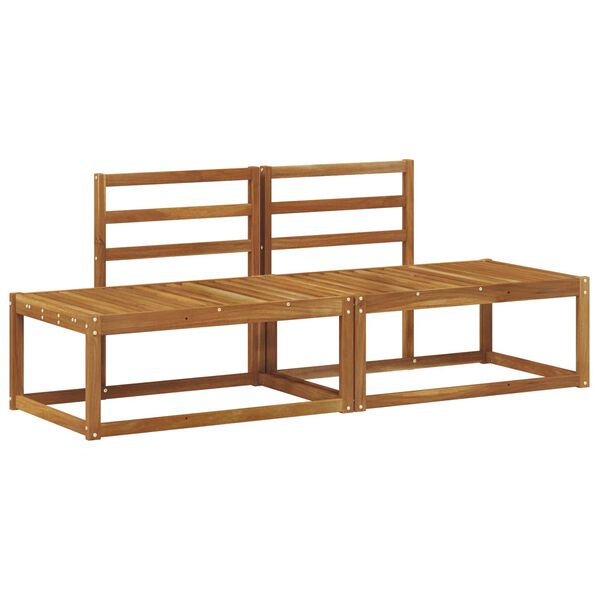 vidaXL Utend&oslash;rs End Sofagruppe 2 Stk Naturlig 182,5 x 63 x 73 cm