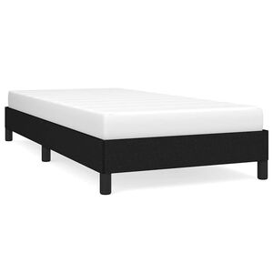 vidaXL Sengeramme uten madrass svart 90x190 cm Single stoff