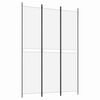 vidaXL Romdeler 3 paneler hvit 150x220 cm stoff
