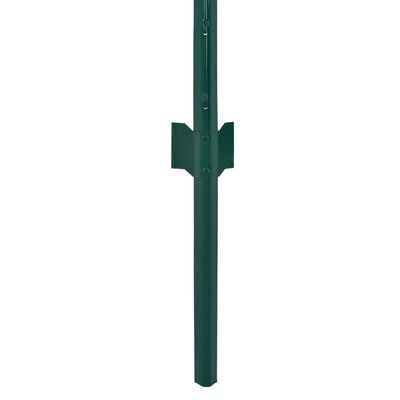vidaXL Kjedenettinggjerde med stolper stål 25x0,75 m grønn