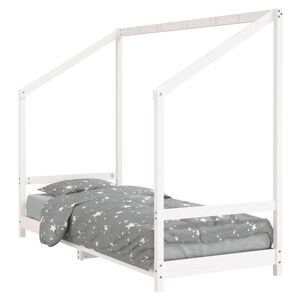 vidaXL Barnesengeramme hvit 80x200 cm heltre furu