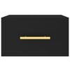 vidaXL Veggmontert nattbord svart 35x35x20 cm