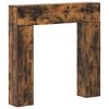 vidaXL Peisramme R&oslash;kt Eik 102 x 18 x 100,5 cm Konstruert tre