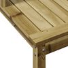 vidaXL Pottebord med hyller 108x50x109,5 cm heltre furu
