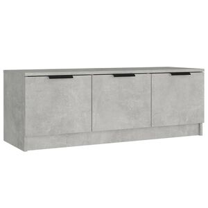 vidaXL TV-benk betonggr&aring; 102x35x36,5 cm konstruert tre