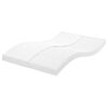 vidaXL Skummadrass hvit 140x190 cm 7-Zone hardhet 20 ILD