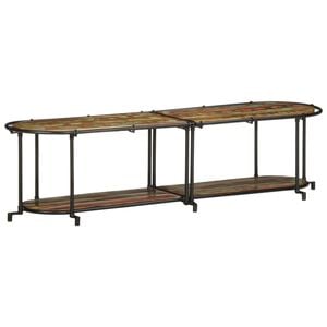 vidaXL TV-benk 160x42x40 cm gjenvunnet heltre