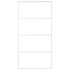 vidaXL Skyved&oslash;r frostet ESG-glass og aluminium 102,5x205 cm hvit
