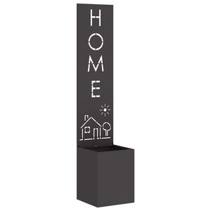 vidaXL Hageprivat skjerm Fretwork Svart 32 x 32 x 150 cm Kaldvalsest&aring;l