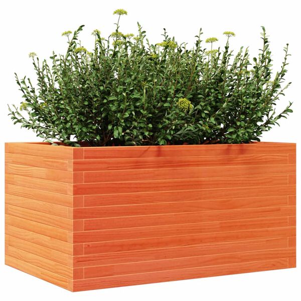 vidaXL Plantekasse voksbrun 90x60x45,5 cm heltre furu