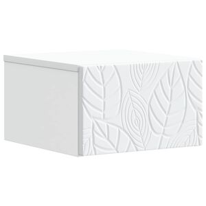 vidaXL Vegghengt Sidebord Hvit 34,5 x 33 x 20 cm Konstruert tre