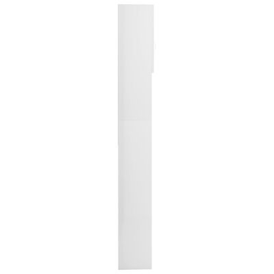 vidaXL Vaskemaskinskap høyglans hvit 64x25,5x190 cm