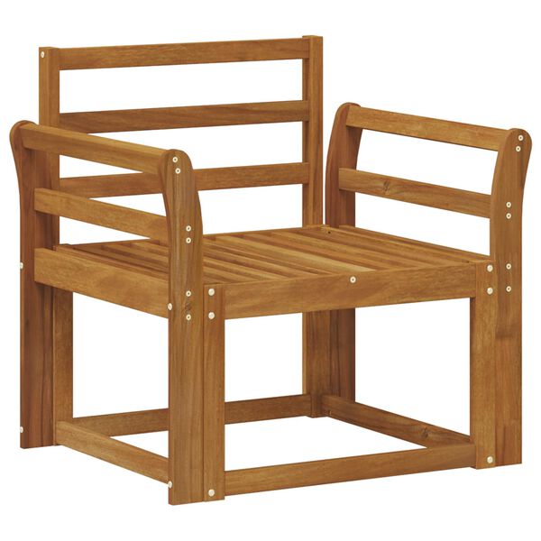 vidaXL Utesofa Solid akasietre Naturlig