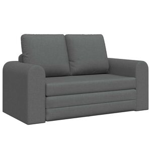vidaXL Sammenleggbar Sofa seng M&oslash;rkegr&aring; 148 x 71 x 83 cm stoff