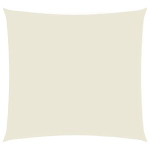 vidaXL Solseil oxfordstoff firkantet 3,6x3,6 m kremhvit