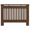 vidaXL Radiator Deksel Brun Eik 112 x 19 x 81,5 cm Konstruert tre