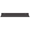 vidaXL Vegghylle med hylle Veggmontert 2 pcs Svart 40 x 17,5 x 2,5 cm