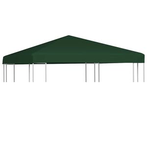 vidaXL Toppduk til paviljong 310 g/m&sup2; 3x3 m gr&oslash;nn