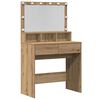 vidaXL Sminkebord Artisan Eik 80 x 41 x 134,5 cm Konstruert tre