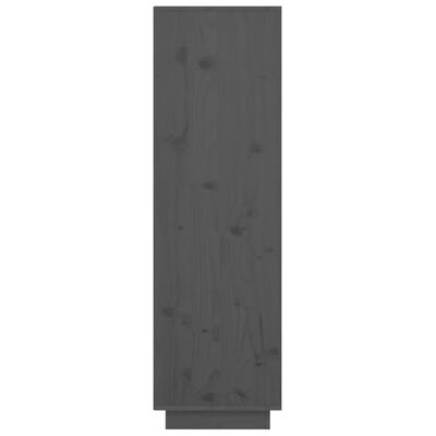 vidaXL Highboard grå 38x35x117 cm heltre furu