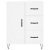 vidaXL Highboard hvit 69,5x34x180 cm konstruert tre