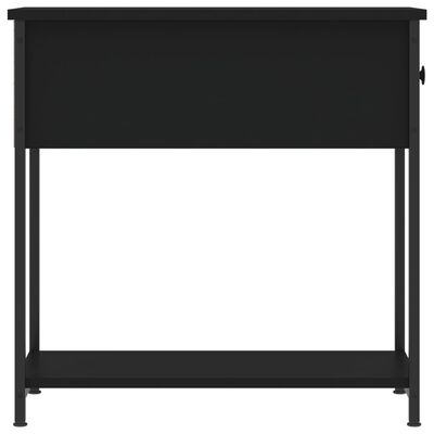 vidaXL Nattbord svart 30x60x60 cm konstruert tre