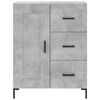 vidaXL Highboard betonggr&aring; 69,5x34x180 cm konstruert tre