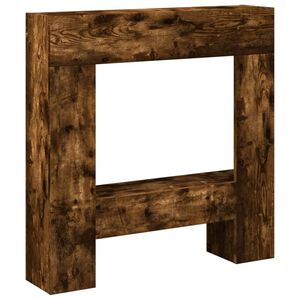vidaXL Peisramme r&oslash;kt eik 81x18x82 cm konstruert tre