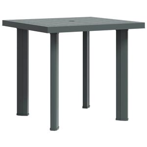 vidaXL Hagebord gr&oslash;nn 80x75x72 cm plast