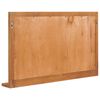 vidaXL Veggspeil med hylle 100x12x60 cm heltre teak