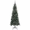 vidaXL Kunstig juletre med 300 LED gr&oslash;nn 210 cm PVC og plast og st&aring;l