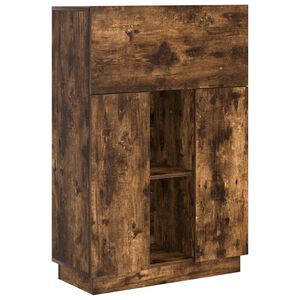 vidaXL Skrivebord R&oslash;kt eik 71.5 x 31.5 x 106.5 cm Konstruert tre