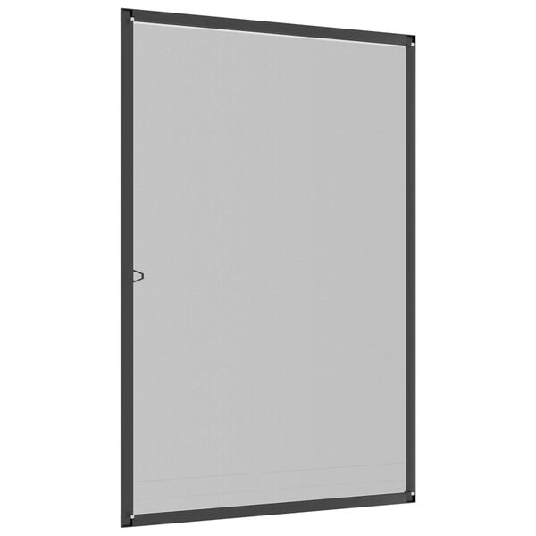 vidaXL Insektskjerm for vindu antrasitt 80x120 cm