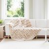 vidaXL Faux kaninullteppe 4 pcs Beige 150 x 220 cm Polyester