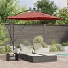 vidaXL Kantilever bananparasol Terrakotta 249 x 249 x 250 cm