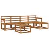 vidaXL Utend&oslash;rs sofa-sett 6 pcs Naturlig