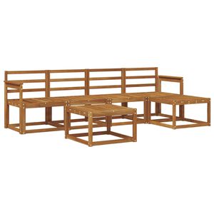 vidaXL Utend&oslash;rs sofa-sett 6 pcs Naturlig