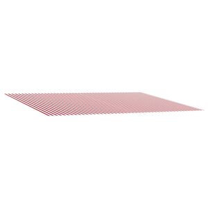 vidaXL Reserveduk til markise R&oslash;d og Hvit 450 &times; 350 cm Polyester